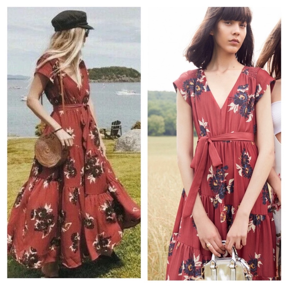 Free People All I Got floral maxi dress
